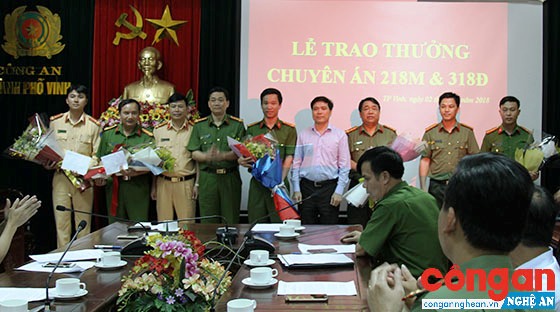 Trao thưởng cho Ban chuyên án 218M và 318Đ