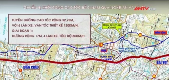 Chuẩn bị khởi công cao tốc Bắc-Nam qua Nghệ An và Hà Tĩnh