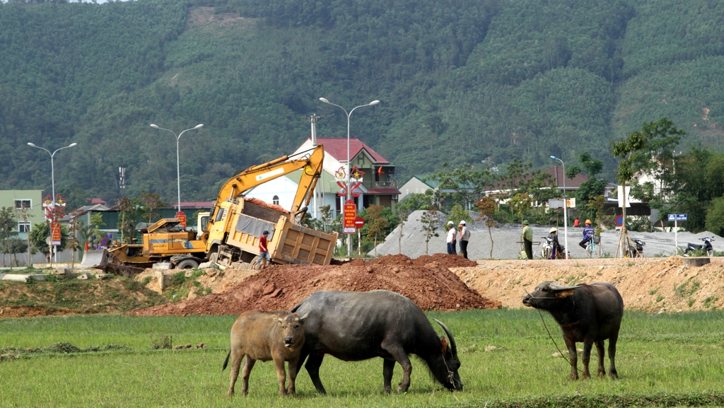     Phần thuộc sở hữu của CIENO 4 nằm bám hai bên chân Cầu Hiếu 2, phần lớn diện tích này trước đây là đất hai lúa của bà con nông dân.  