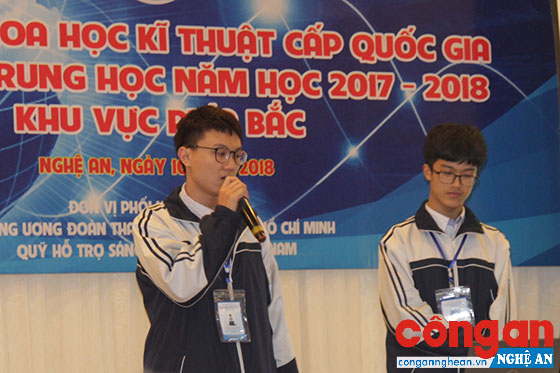 Dự án của học sinh Nghệ An được chọn tham dự cuộc thi khoa học kỹ thuật quốc tế tại Mỹ