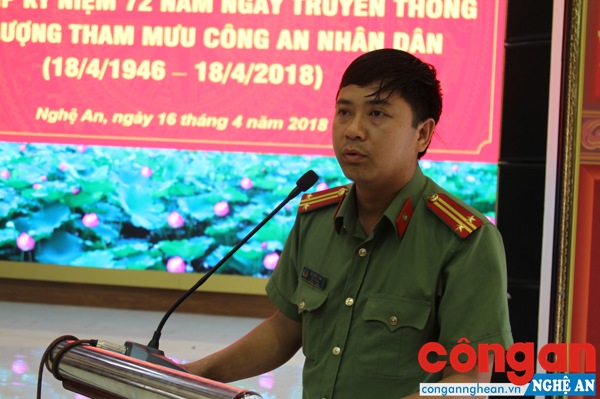 Chỉ huy, cán bộ làm công tác tham mưu Công an các huyện phát biểu tham luận