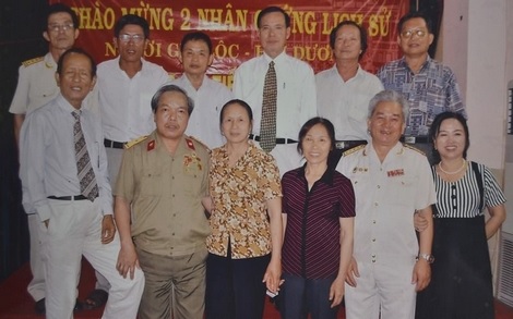 Ông Toàn trong buổi gặp mặt đồng đội cũ.