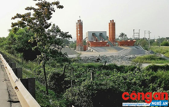 Trạm trộn bê tông không phép ngang nhiên hoạt động