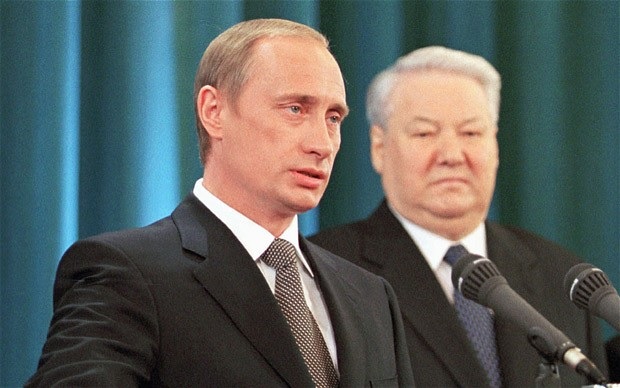 Tổng thống Putin trong lễ nhậm chức ngày 7-5-2000. Ảnh: ITN