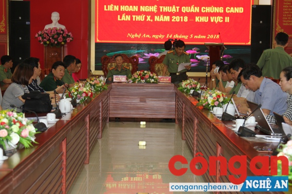 Họp báo Liên hoan nghệ thuật quần chúng CAND lần thứ X năm 2018 – Khu vực 2