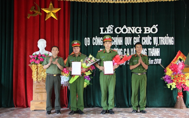 Huyện Yên Thành: Điều động Công an chính quy giữ chức vụ Trưởng, Phó Công an xã