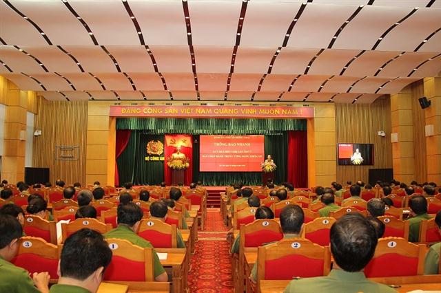 Đảng ủy Công an Trung ương thông báo kết quả Hội nghị lần thứ 7 Ban Chấp hành Trung ương Đảng khóa XII