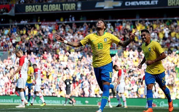 Neymar lập siêu phẩm, Brazil thắng dễ Croatia