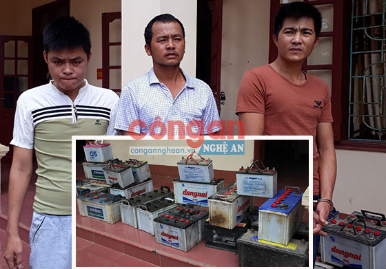 Bắt giữ ổ nhóm gây ra 20 vụ trộm bình ắc quy trên ôtô