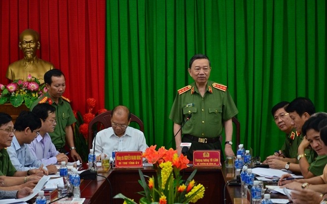 Bộ trưởng Tô Lâm làm việc tại Công an tỉnh Bình Thuận