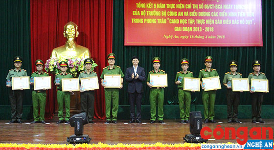 Thực tế chiến đấu, công tác của lực lượng Công an Nghệ An đã có nhiều cá nhân, tập thể xuất sắc 