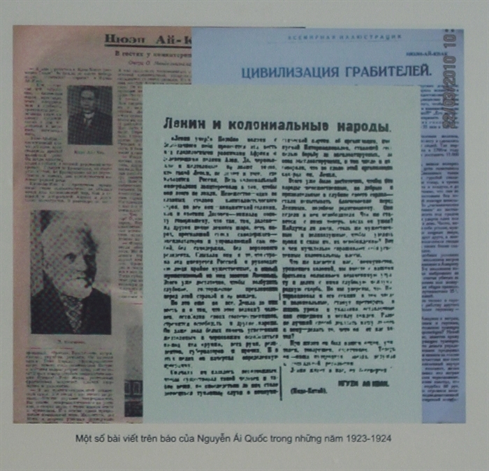 Một số bài viết trên báo của Nguyễn Ái Quốc trong những năm 1923-1924.