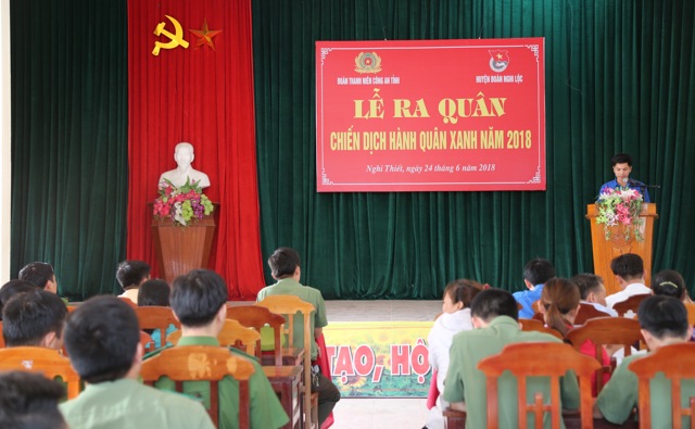 Buổi lễ ra quân Chiến dịch hành quân xanh năm 2018