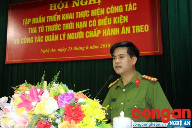 Tập huấn triển khai thực hiện công tác tha tù trước thời hạn có điều kiện