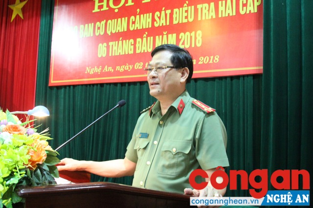 Giao ban cơ quan Cảnh sát điều tra 6 tháng đầu năm 2018