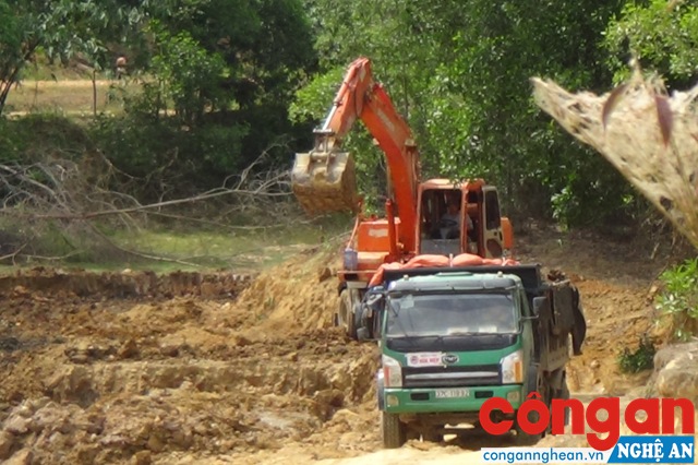 Lợi dụng cải tạo đập để khai thác đất trái phép