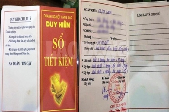 Trắng tay khi gửi tiết kiệm vào...tiệm vàng