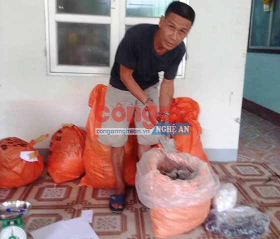 Đối tượng Hạnh cùng tang vật