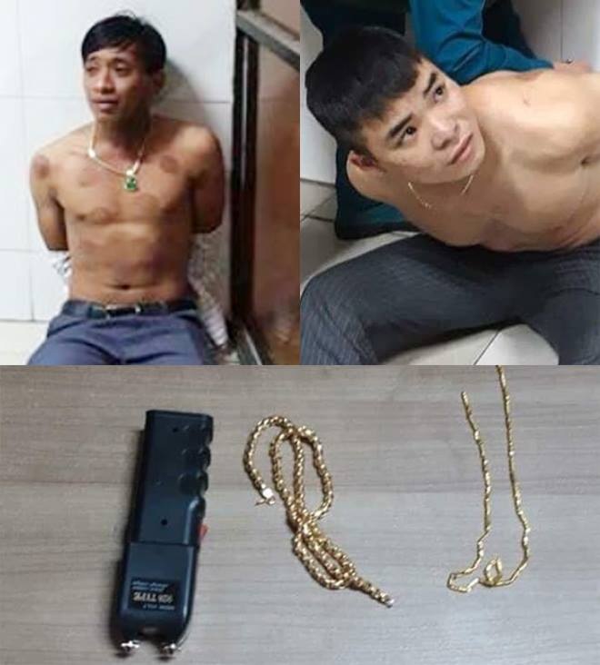 Các đối tượng cùng tang vật