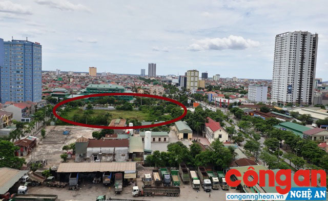 Dự án BMC tại phường Quán Bàu, TP Vinh bỏ hoang nhiều năm, hiện đang nợ hơn 40 tỉ đồng tiền sử dụng đất