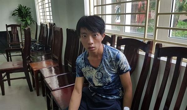 Khà A Xúa tại cơ quan công an.