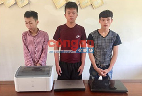 Bắt giữ nhóm trộm tài sản cơ quan, trường học, nhà dân