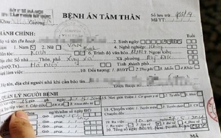 Phát hiện đường dây 'chạy' bệnh án tâm thần cho tội phạm