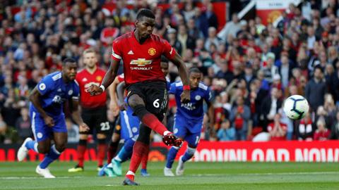 Pogba ghi bàn đầu tiên của Ngoại hạng Anh 2018/19