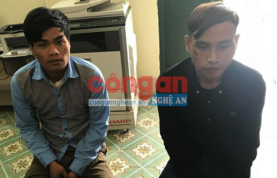 2 đối tượng Chích Văn Ca và Ốc Văn May tại Cơ quan Công an