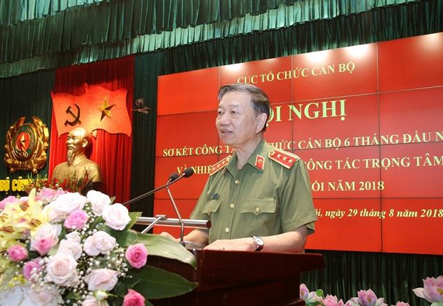 Bộ trưởng Tô Lâm phát biểu tại Hội nghị.