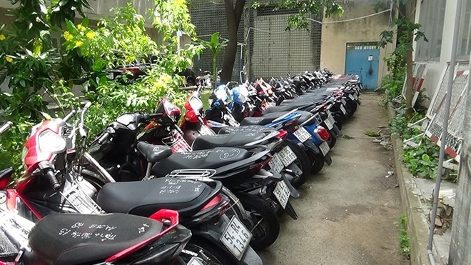 Số phương tiện được Công an quận Tân Bình thu hồi.