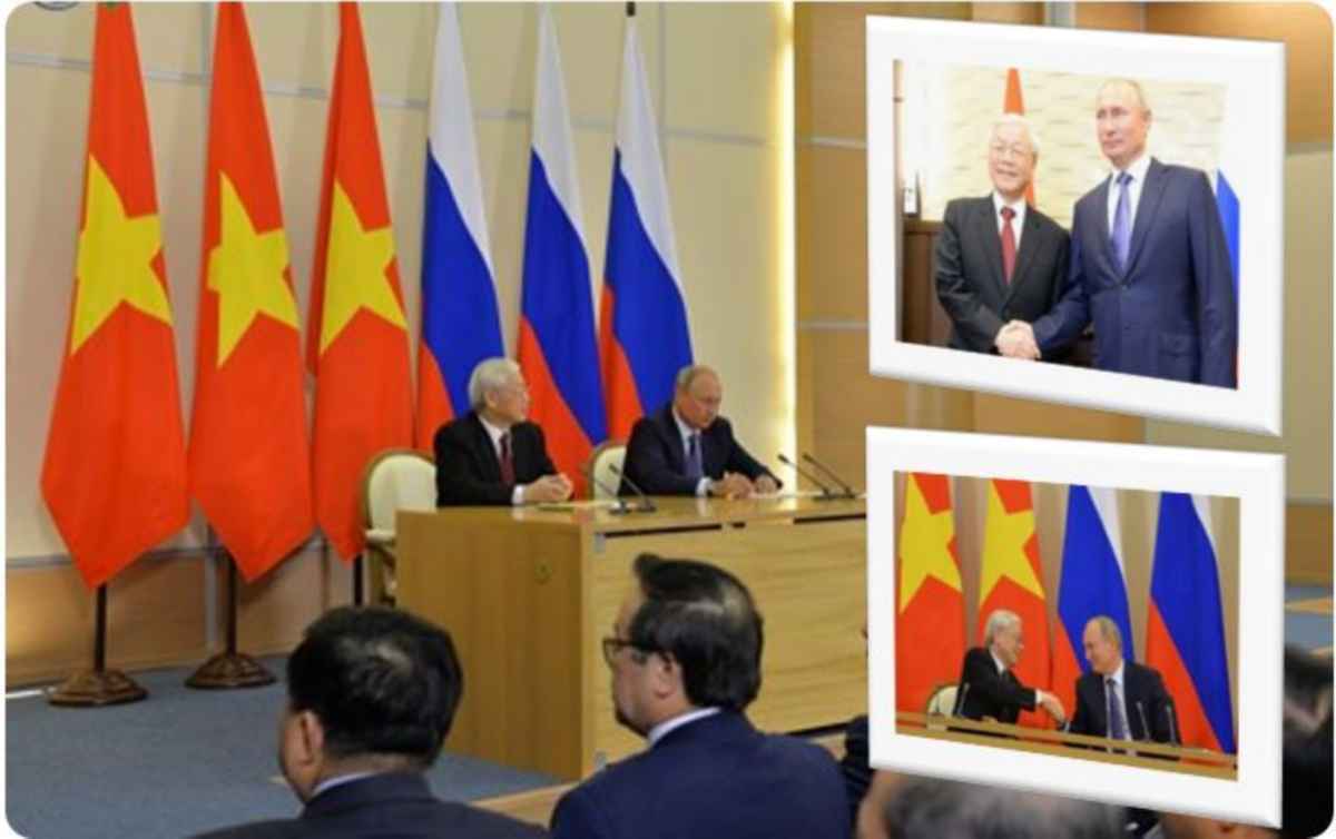 Tổng Bí thư Nguyễn Phú Trọng và Tổng thống Putin gặp gỡ báo chí sau hội đàm