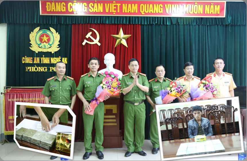 Nghệ An: Bắt đối tượng người Lào, thu 10 bánh hêrôin, 01kg ma túy đá