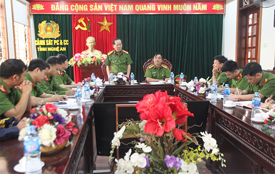 Công an Nghệ An: Chuẩn bị cho Hội thi PCCC&CNCH năm 2018