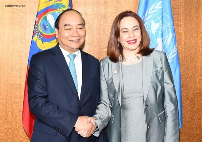 Thủ tướng tiếp Chủ tịch Đại hội đồng LHQ khóa 73, bà Maria Fernanda Espinosa Garces.