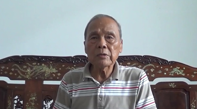 Cụ Hồ Tăng Quang chia sẻ sự việc.