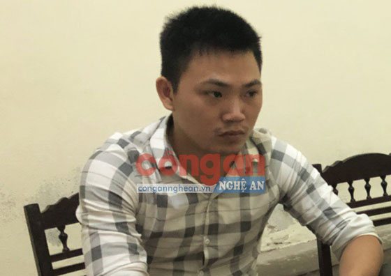 Đối tượng Đinh Văn Nhân tại cơ quan điều tra