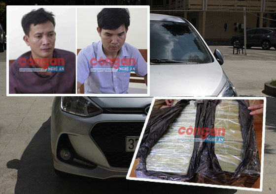 Nghệ An: Bắt giữ 2 đối tượng, thu 30 bánh hêrôin