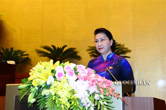 Phát biểu khai mạc Kỳ họp thứ 6, Quốc hội khóa XIV của Chủ tịch Quốc hội Nguyễn Thị Kim Ngân