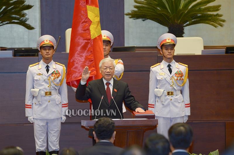 Một số hình ảnh về Lễ Tuyên thệ nhậm chức Chủ tịch nước