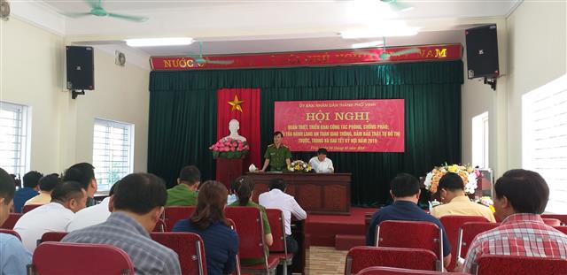 Triển khai kế hoạch phòng chống pháo và đảm bảo trật tự đô thị dịp trước, trong và sau Tết Nguyên đán Kỷ Hợi 2019