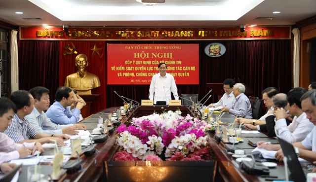 Góp ý dự thảo Quy định của Bộ Chính trị về kiểm soát quyền lực và chống chạy chức, chạy quyền