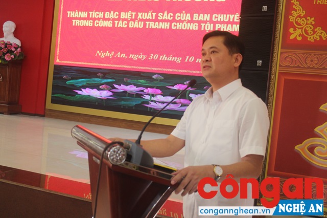 Đồng chí Thái Thanh Quý - Ủy viên dự khuyết Ban Chấp hành Trung ương Đảng, Phó Bí thư Tỉnh ủy, Chủ tịch UBND tỉnh phát biểu chỉ đạo