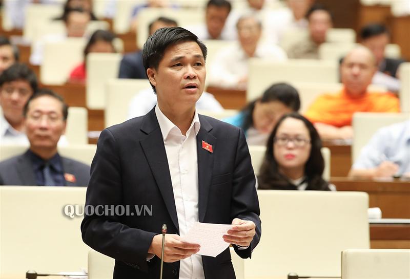 Đại biểu Ngọ Duy Hiểu - đoàn ĐBQH TP.Hà Nội chất vấn về việc giải quyết khiếu nại, tố cáo chưa đáp ứng mong đợi của cử tri