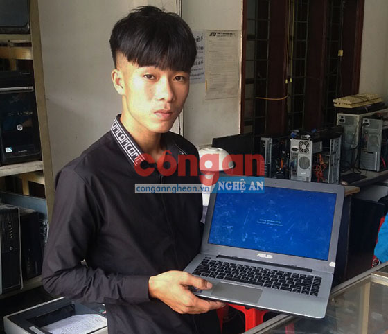 Đối tượng Nguyễn Huy Thắng và tang vật vụ án