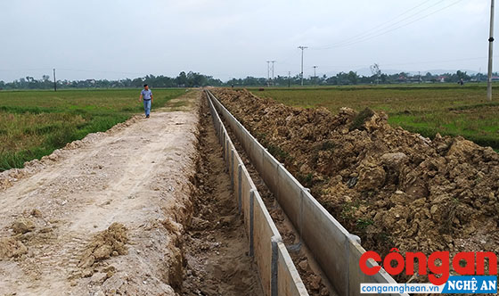 Do thiết kế không phù hợp, đầu kênh N36 thừa nước, cuối kênh lại thiếu nước sản xuất