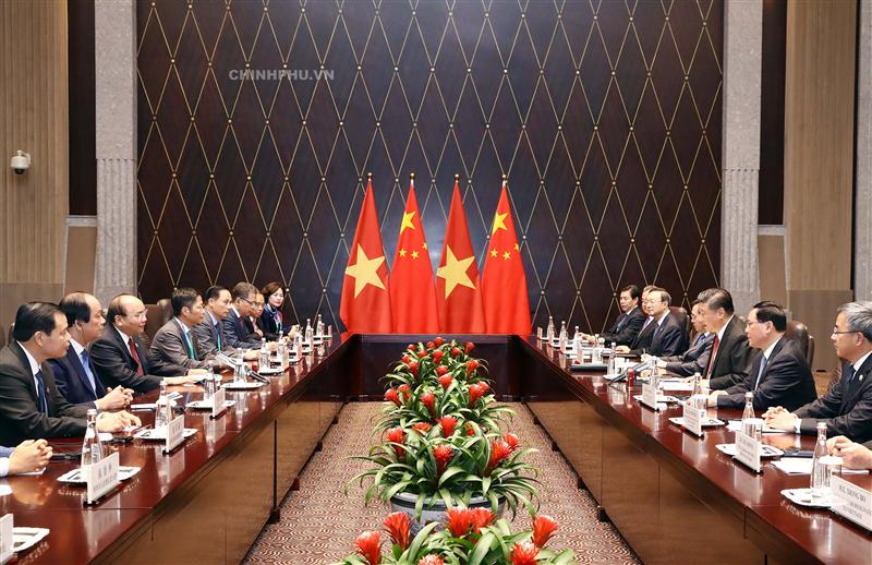 Quang cảnh cuộc hội kiến. Ảnh: VGP/Quang Hiếu