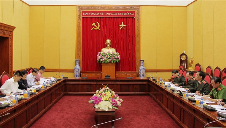 Đảng ủy Công an Trung ương làm việc với Ban Tổ chức Trung ương về Quy định tổ chức đảng trong Công an nhân dân
