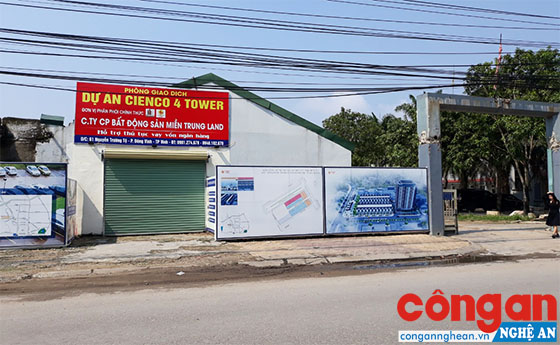 Quảng cáo rầm rộ về dự án tại số 61 Nguyễn Trường Tộ, phường Đông Vĩnh, TP Vinh