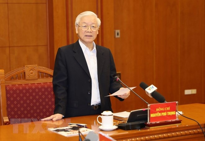 Tổng Bí thư, Chủ tịch nước Nguyễn Phú Trọng chủ trì cuộc họp phòng, chống tham nhũng